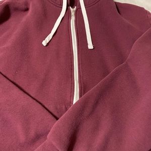 Maroon H&M Zip Sweatshirt